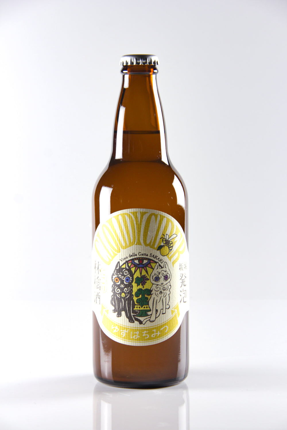 坂城発泡にごり林檎酒ゆずはちみつ(500ml)