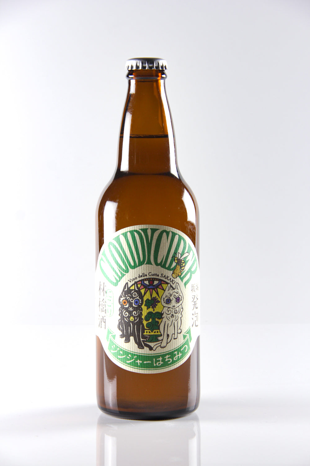 坂城発泡にごり林檎酒ジンジャーはちみつ(500ml)